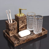 Bathroom Accessories Set Bath Toiletries Soap Dispenser/Dish Toothbrush Holder