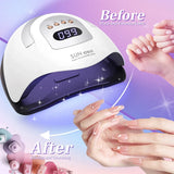 380W UV LED Nail Lamp 81LEDS Big Power Nail Lamp For Fast Curing