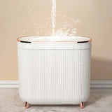 New 12L Luxury Press Trash Can with Foot For Bathroom For Kitchen Garbage