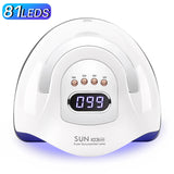 Nail Lamp For Drying Gel Nail Polish Professional 81LED Nail Dryer Light