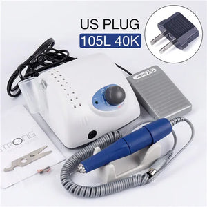 Nail Drill Machine Strong 210 105L 65W Manicure Pedicure Nail Gel Polishing Device