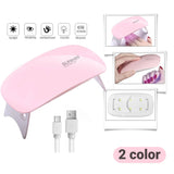 Nail Dryer Machine Portable 6 LED UV Manicure Lamp Home