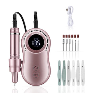 Nail Drill Machine LCD Display Rechargeable Nail Master For Manicure Pedicure Nail Drill