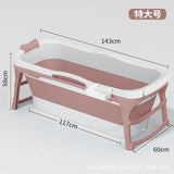 Foldable Bath Tub for Adults Portable Bath Bucket Quality Plastic Thickened