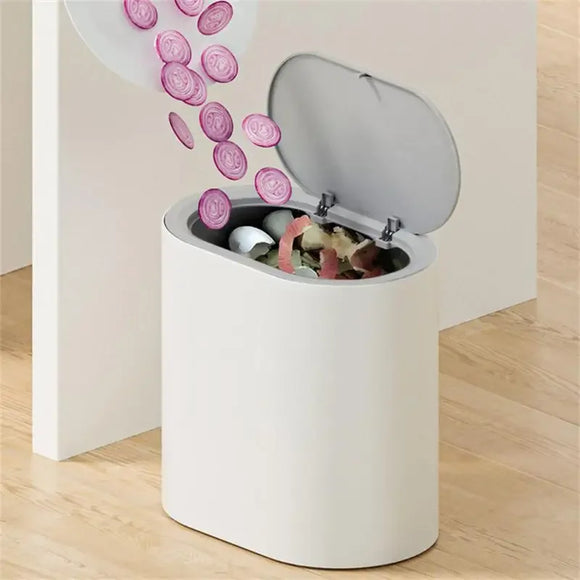 High Color Value Dustbin Press Type Desktop Toilet Narrow Gap Bathroom Trash Can