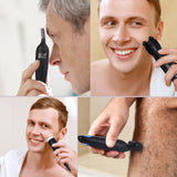 Hot Sell 6 In 1 Eyebrow Sideburns Ear Nose Hair Trimmer For Men