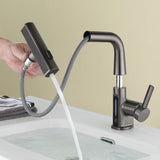 Temperature Digital Display Wash Basin Faucet Pull Out