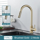 Black Kitchen Faucet Two Function Single Handle Pull Out Mixer  Hot and Cold Water