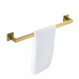 Brushed Gold Stainless Steel Bathroom Hardware set Towel Bar Toilet Paper Holder Clothes Hook