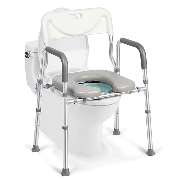 Bathroom Chair Raised Toilet Seat with Handle and Bidet for Adult,Senior,Disabled