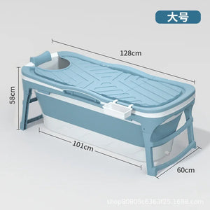 Foldable Bath Tub for Adults Portable Bath Bucket Quality Plastic Thickened