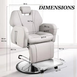 Salon Chairs for Hairdressers,Multi-Purpose Salon Chairs with Heavy Duty Steel Frame, Shampoo Salon Chair