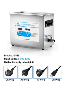 Ultra Sonic Cleaner With Timer 40kHz Ultrasonic Cleaning Machine for Carburetor Engine Parts