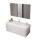 Corian skin sense one basin modern simple smart bathroom