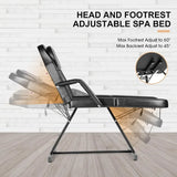 Massage Table Adjustable Tattoo Chair W/Free Barber Bed Spa Chair Salon Massage Equipment