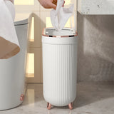 New 12L Luxury Press Trash Can with Foot For Bathroom For Kitchen Garbage