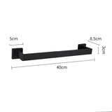 Black Bathroom Shelf kit Stainless Steel Toilet Paper Holder Towel Rack Hook Bathroom Hardwares