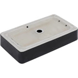 Bathroom Sink Matte Rectangular Above Counter Vessel Sink