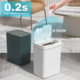 15/18L Bathroom Smart Sensor Trash Can Garbage Bucket