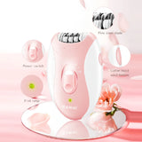 Kemei Rechargeable Women Epilator Electric Facial Body Hair Remover