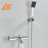 Bathtub Faucet Shower Set 2 Function Wall Mount with Handshower