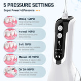 Water Flosser Dental Water Jet 330ML Water Tank IPX7 Waterproof Teeth Cleaner