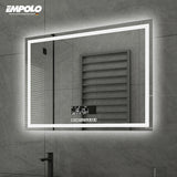 Modern Custom Luxury Mirror Rectangle Anti Fog Smart LED Light Vanity