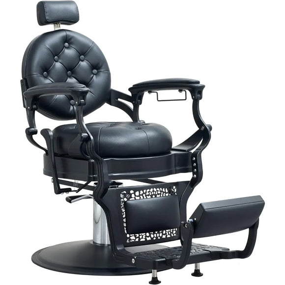 Barber Chair for Barbershop,Heavy Duty Recline Salon Chair for Hair Beauty Stylist