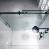 Shower Door, 56-60 in. W X 76 in. H, Frameless Sliding Showers Doors, Clear