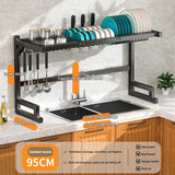 Expandable Kitchen Sink Shelf Bathroom Drainer Kitchen Storage Drying Shelf Tray