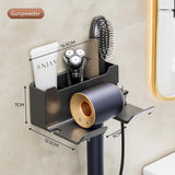 Hair Dryer Holder Wall Mounted Hair Straightener Dryer Hair Stand