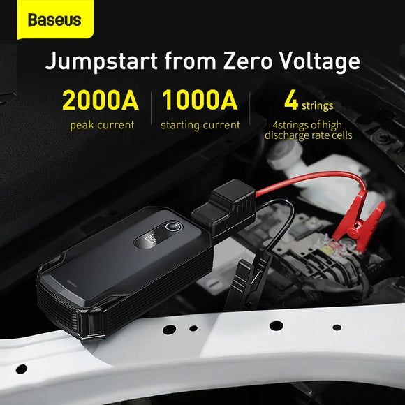 Car Jump Starter Power Bank 2000A / 1000A 12V Portable Auto 12V Emergency Booster