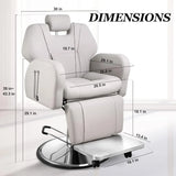 Salon Chair for Hair Stylist, All-Purpose Hair Chair with Heavy-duty Steel,Beauty Salon