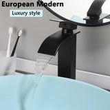 KEMAIDI Bathroom Vessel Sink Large Vessel Sink Bowl With Faucet