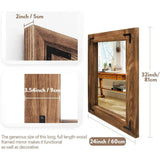 Bathroom Mirror, Natural Wood Bathroom Vanity Mirror