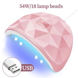 Small Nail Dryer LED Nail Lamp UV Phototherapy For Curing All Gel Nail Polish