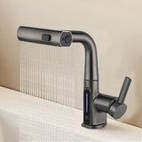 Temperature Digital Display Wash Basin Faucet Pull Out