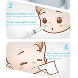 10ML 2Pcs Babi Nose Cleaner Rhinitis Nasal Washer Needle Tube Baby Nasal