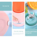 USB Rechargeable 6 Blades Mini Mixer Multifunction Summer Smoothie Blender Machine