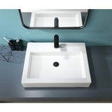 Washbasin Bathroom Sinks Rectangle Modern Vanity Lavatory Bath