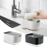 Kitchen Soap Dispenser Kitchen Bathroom Washing Tool With Sponge Holder Soap Dispenser