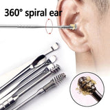 6Pcs/set ear cleaner Ear Wax Pickers Stainless Steel Earpick Wax Remover