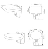 Bathroom Shower Wall Mounted Seat Folding Stool Entrance