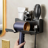 Hair Dryer Holder Wall Mounted Hair Straightener Dryer Hair Stand