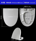 Thighten Black  Seat Lid Universal Slow Down Silent Toilet Seat