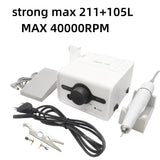 Nail Drill Strong 211 Manicure Machine Pedicure Tool 45K STRONG 210 102L 120II H37L1 Marathon