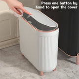 New 12L Luxury Press Trash Can with Foot For Bathroom For Kitchen