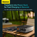 BASEUS 2 in 1 Car Jump Starter Power Bank w/Portable Air Compressor