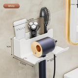 Hair Dryer Holder Wall Mounted Hair Straightener Dryer Hair Stand