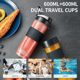 Coffee/Spices Jar, Portable Smoothie Blender and Coffee Grinder in One